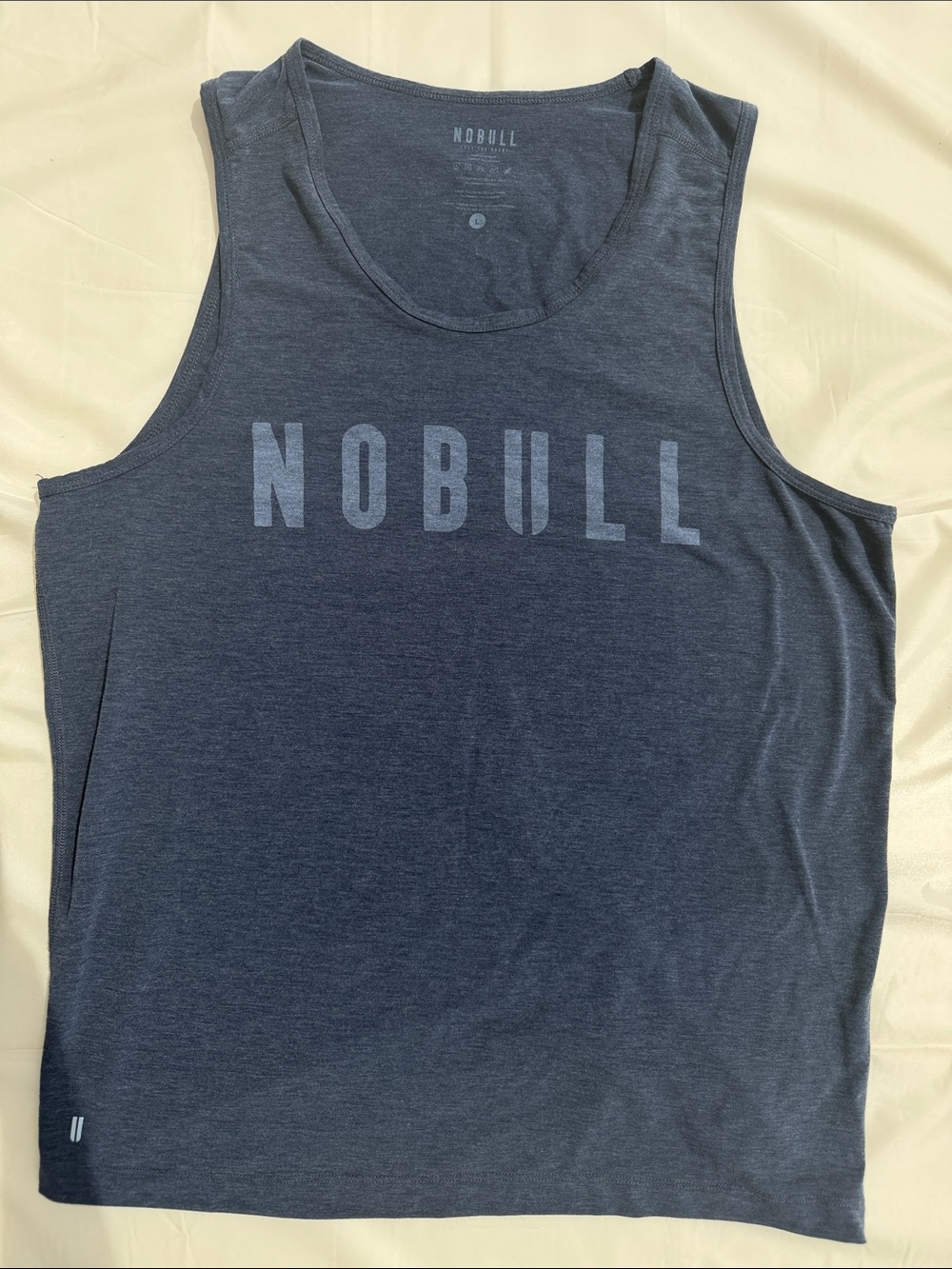 NOBULL Men’s Charcoal blue Logo Tank